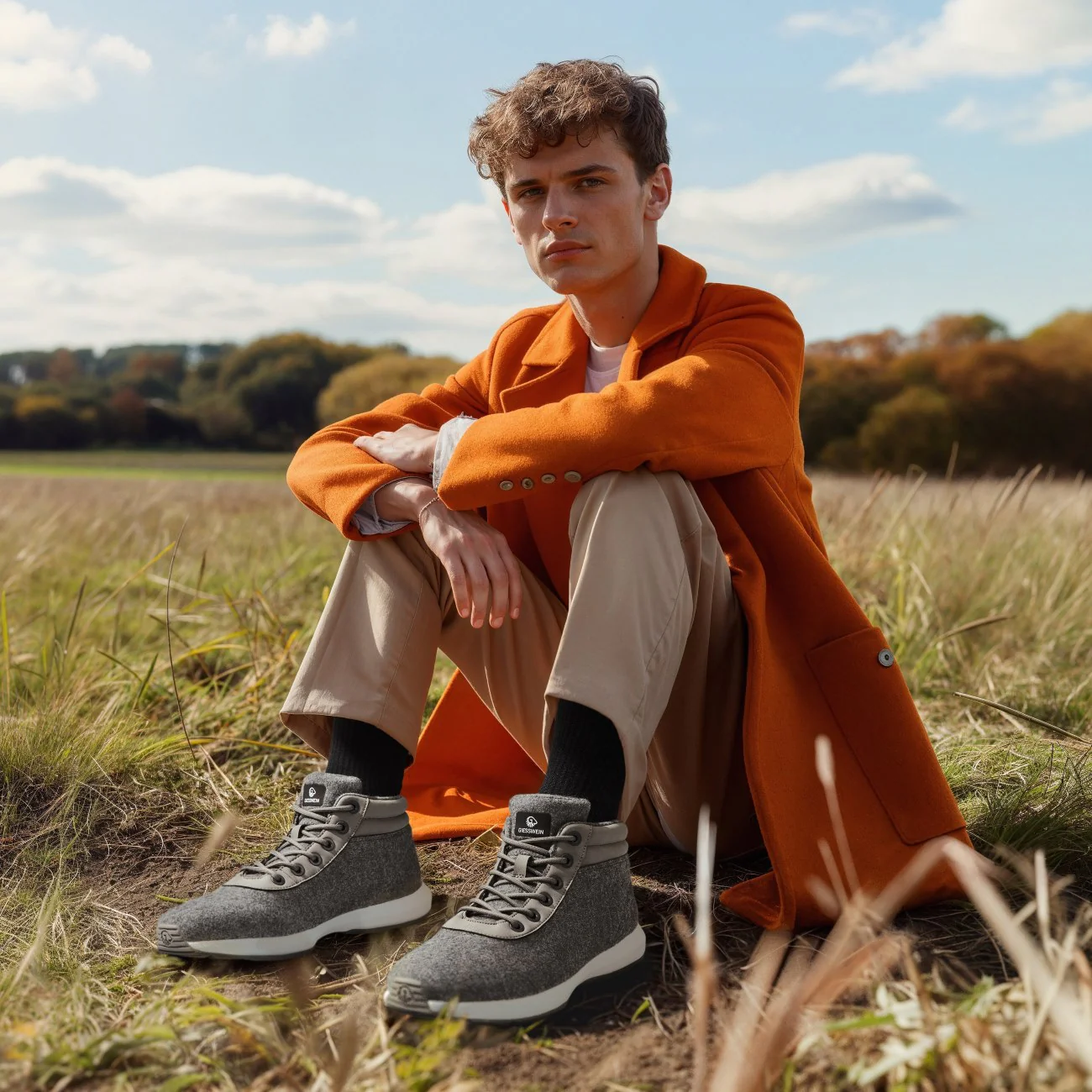 Wool Sneaker High Top Men - Image 42