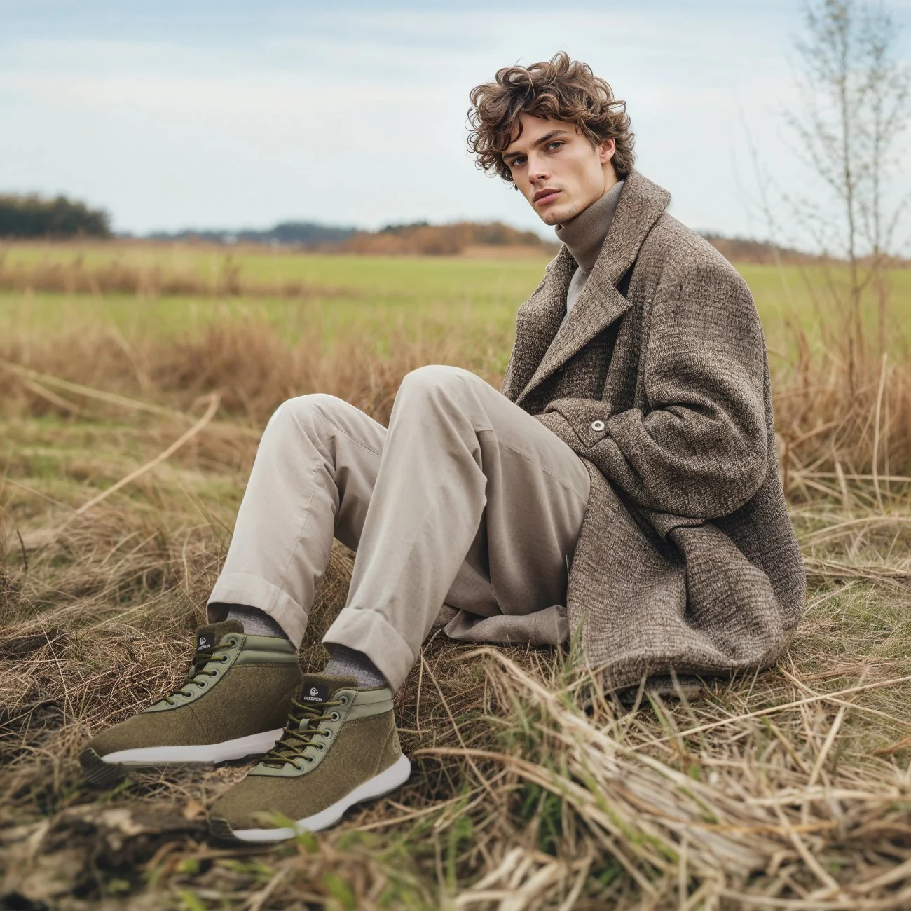 Wool Sneaker High Top Men - Image 44