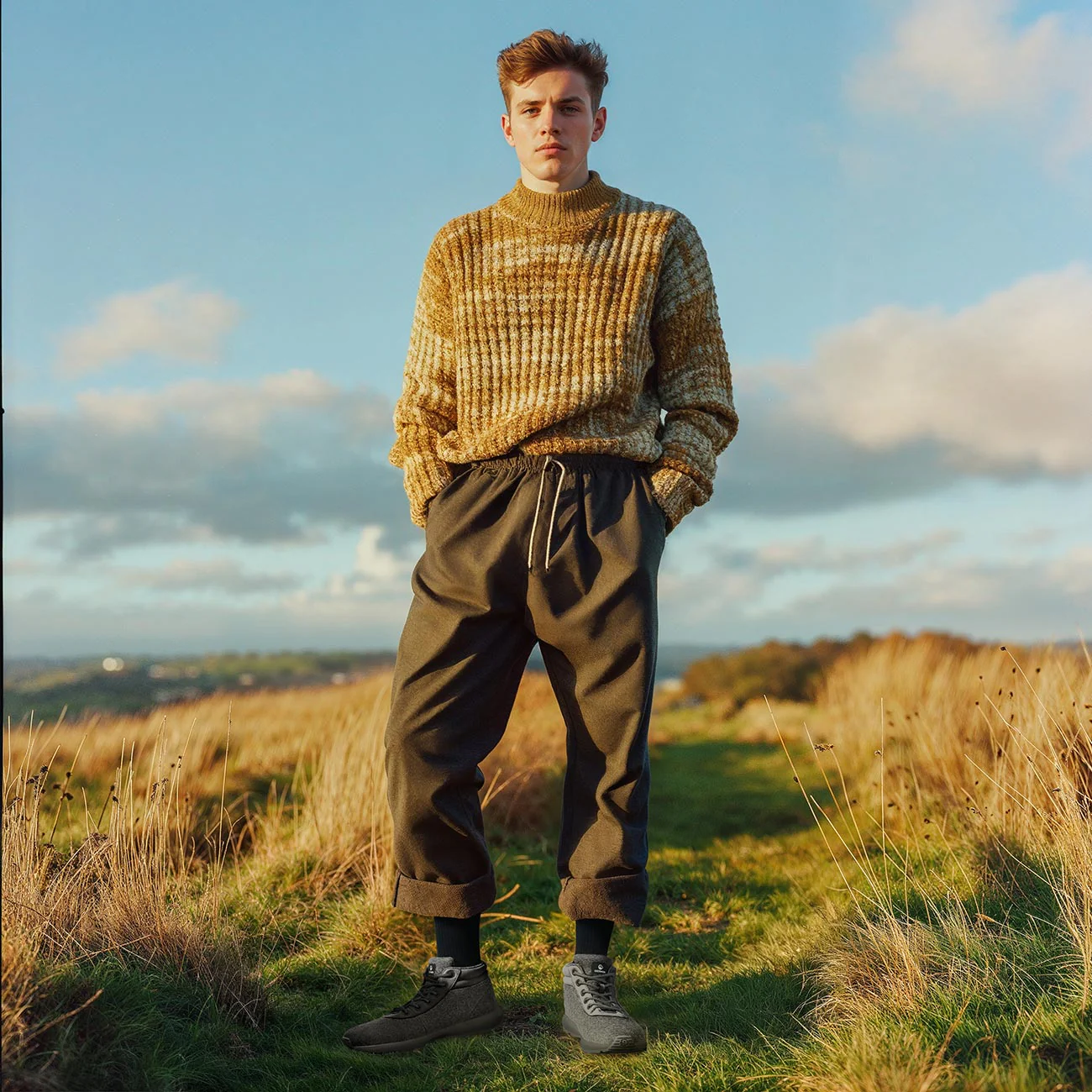 Wool Sneaker High Top Men - Image 47